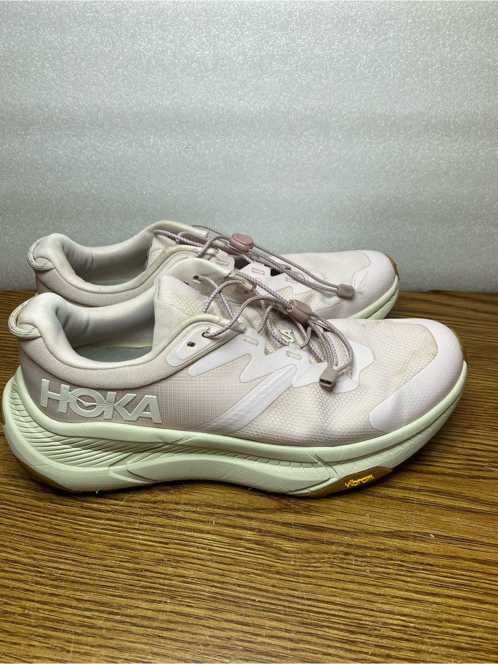 Hoka One One Transport Athletic Shoes Cosmic Pearl Oat Milk Women's Size 10 B